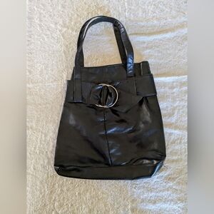 Chateau Glossy Black Tote Bag
